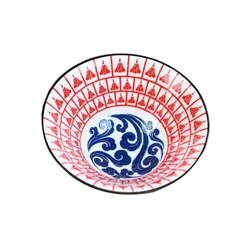 Blue&White Porcelain Tea Cup-Thousand Buddha Conical Chalice, Dual-Use Gongfu Tea/Sake Set, Jingdezhen Ceramic Masterpiece