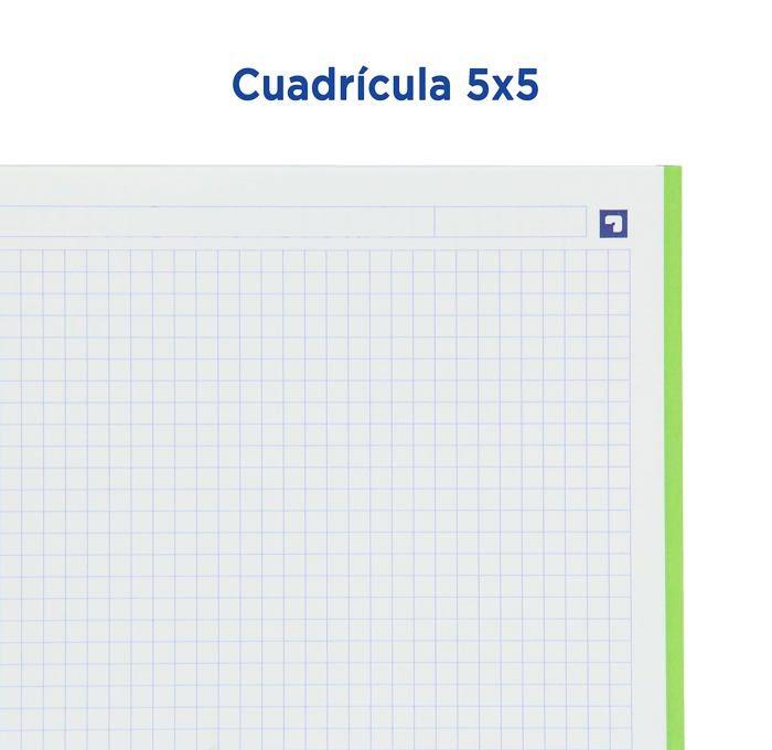 Classeur A4+ - OXFORD - 4 Anneaux - Couverture Carte Noir - 100 Feuilles Quadrillées - Dos Ergonomique