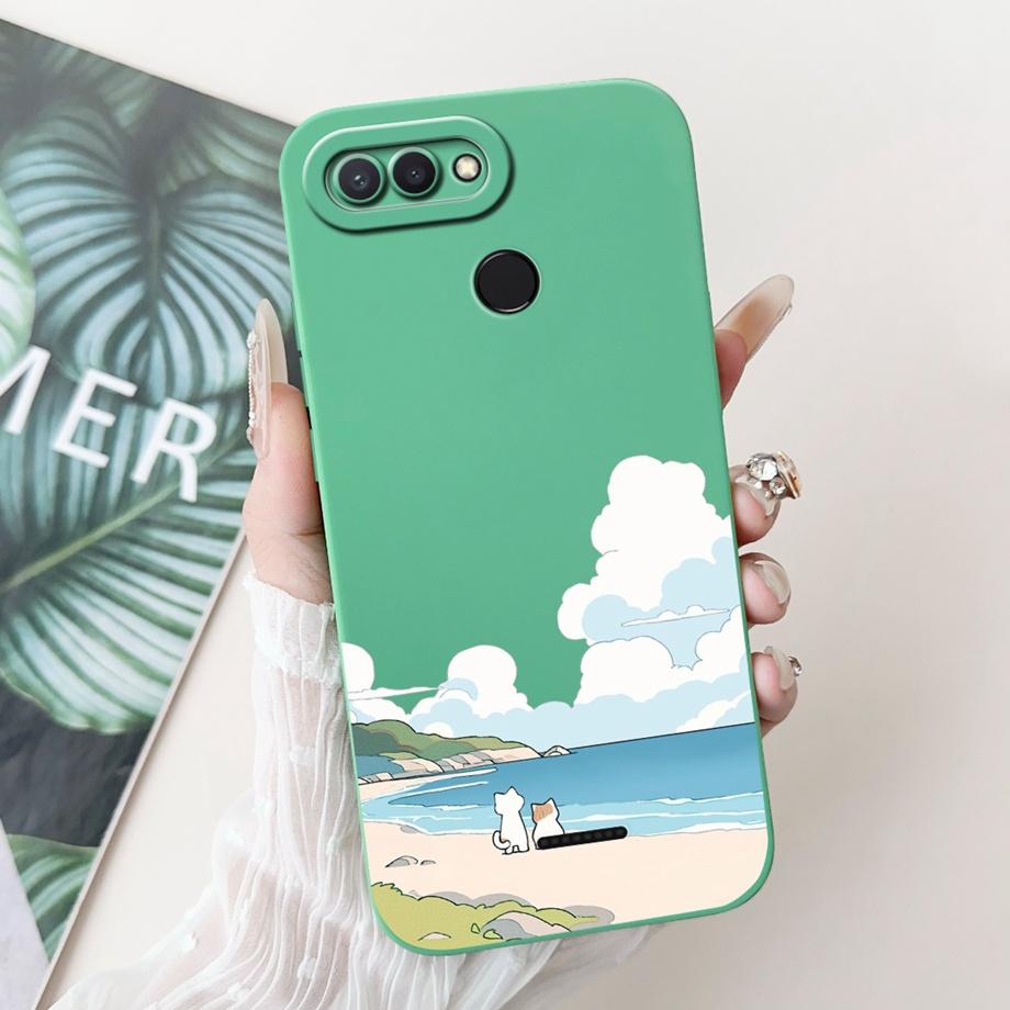 Для Xiaomi Redmi 6 6A Чехол Мягкий Матовый Силиконовый Capa Готический Стиль Мультяшный Панда Цветок Задняя Крышка Для Redmi6 Redmi6a Coque Funda