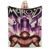 Плед с героями игры Metroid Ультрамягкий Флис Уютные Подарки Пледы Коврик
