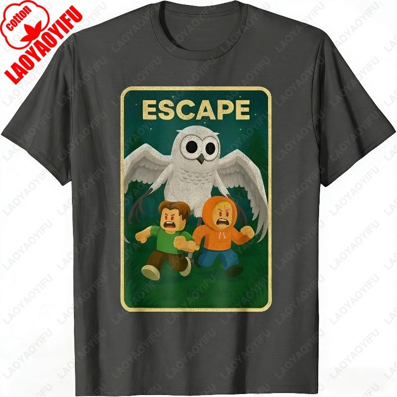 Sorry Cant 99 Nights Bye in The Forest Gamer Merch Unisex Adult Cotton TShirt Fun Horror Monster Owl Creative Cartoon Tops