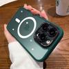 Luxury Matte Magsafe Phone Case for IPhone 15 Pro Max 14 Plus 13 12 Pro Max Lens Camera Transparent Magnetic Wireless Charge Shockproof Cover