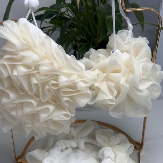 Шар для ванны «два в одном» двухсторонний дизайн шар для душа регулируемый размер шнурок для глубокого очищения пор аксессуар для ванны