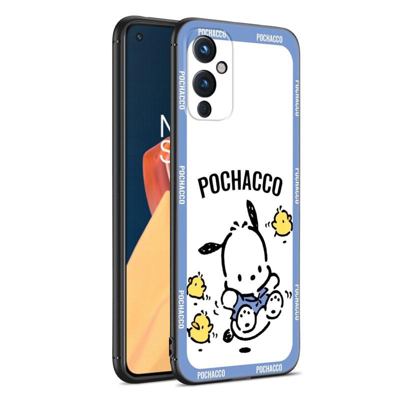 Мультяшный милый черный силиконовый чехол для телефона Pochacco для OnePlus 9 10 11 12 ACE 2V Pro 9RT 10T 10R Nord CE 2 3 Lite N10 N20 N30 5G