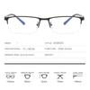 3PCS Semi-Rimless Reading Glasses Presbyopia Eyeglasses Women Men Anti Blue Rays Computer Hyperopia Spectacles +1.0 +1.5 To +4.0