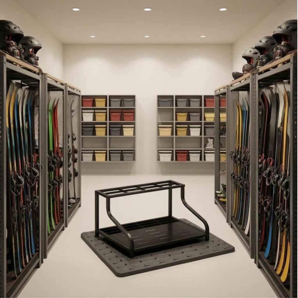 Ski Rack with Boot Storage Long-Lasting Versatile for Skiers