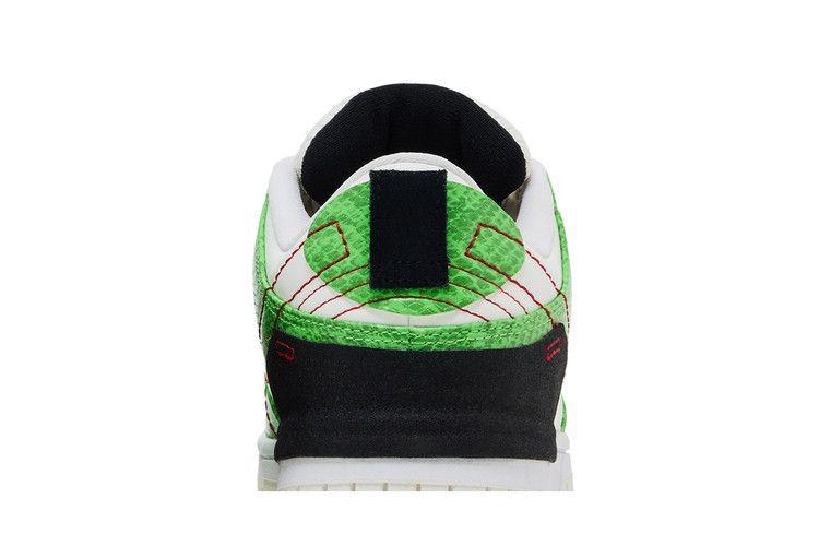 Women's Sneakers Nike Dunk Low Disrupt 2 Just Do It Snakeskin Green (Women's) White/Green-Red-Black