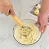 Danish Dough Whisk with Oak Handle Stainless Steel Flour Mixer Eggs Cream Mixing Rods Flour Cake Stirrer Kitchen Baking