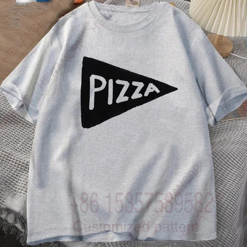 Mens Tracksuit Tshirt Funny Pizza Printed Round Neck Short Sleeves Casual Cotton Pullover Sweatwicking Breathable Sportswear