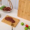 Бамбуковая разделочная доска Утолщенная Двусторонняя Разделочная доска Кухонная Разделочная панель с Вертикальным Хранением Защита от Плесени Стол для Нарезки Фруктов
