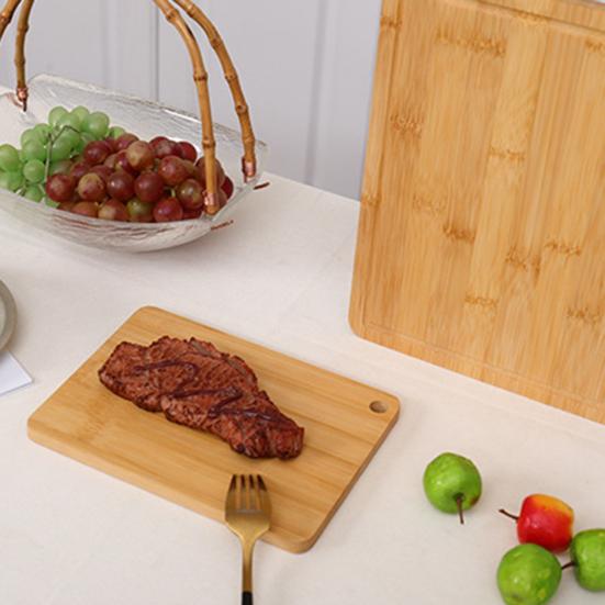 Бамбуковая разделочная доска Утолщенная Двусторонняя Разделочная доска Кухонная Разделочная панель с Вертикальным Хранением Защита от Плесени Стол для Нарезки Фруктов