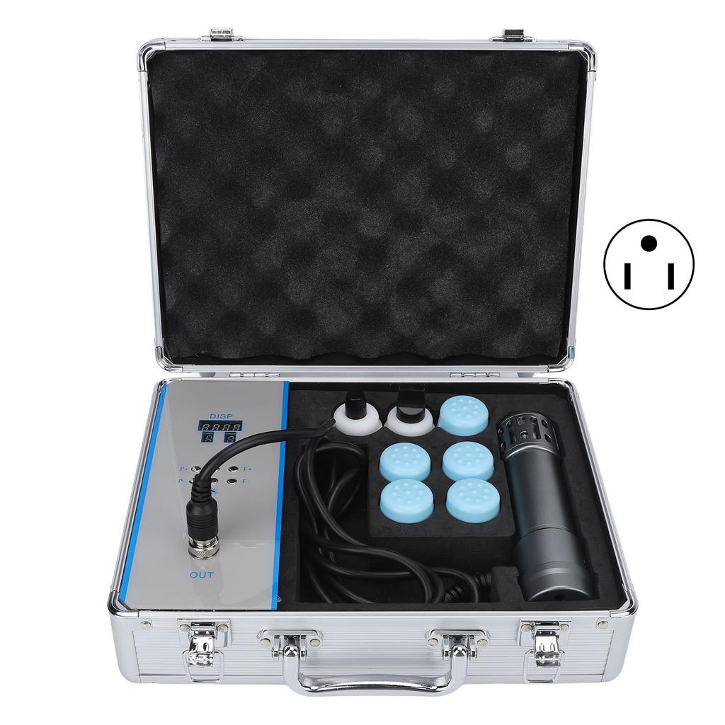 Аппарат для лечения ЭД ударными волнами, глубокий массаж, обезболивание, экстракорпоральная терапия, черный