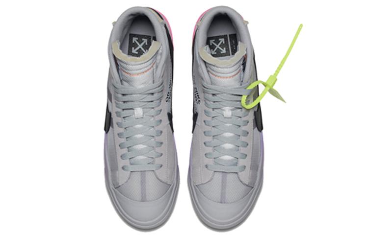 Nike Блейзер Мид Off White Серый Волк Серена Королева AA3832-002