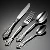 304 Stainless Steel Knife, Fork and Spoon Golden Court Steak Western Tableware Soup More Hotel Gift Four-piece Set