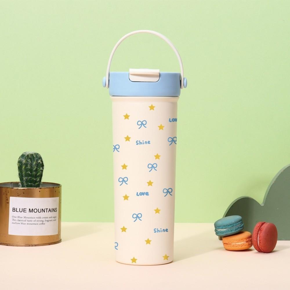 Bowknot Insulated Cup Stainless Steel Thermal Car Coffee Cup New Water Bottle  Travel