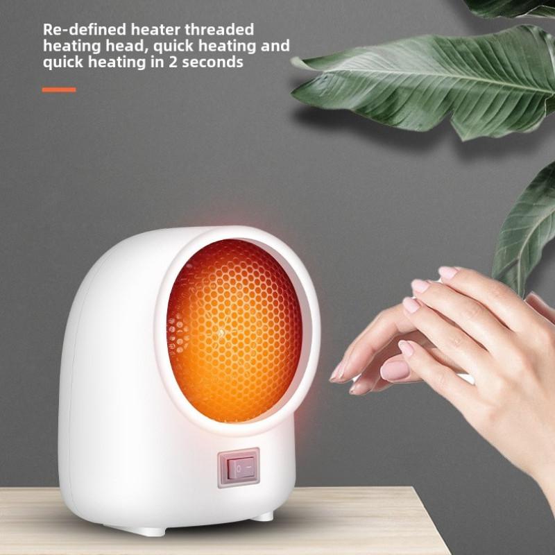 500W Portable Desktop Heater Mini Small Silent Electric Heating Fan Household Dormitory Office Hot Air Blower