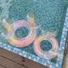 Inflatable Swim Ring Blow Up Swim Tube Leakproof Swimming Rings Floaties PVC Pool Floats for Kids Youth Adults