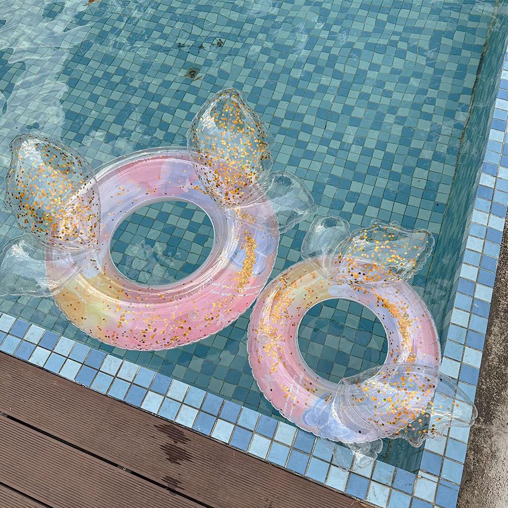Inflatable Swim Ring Blow Up Swim Tube Leakproof Swimming Rings Floaties PVC Pool Floats for Kids Youth Adults