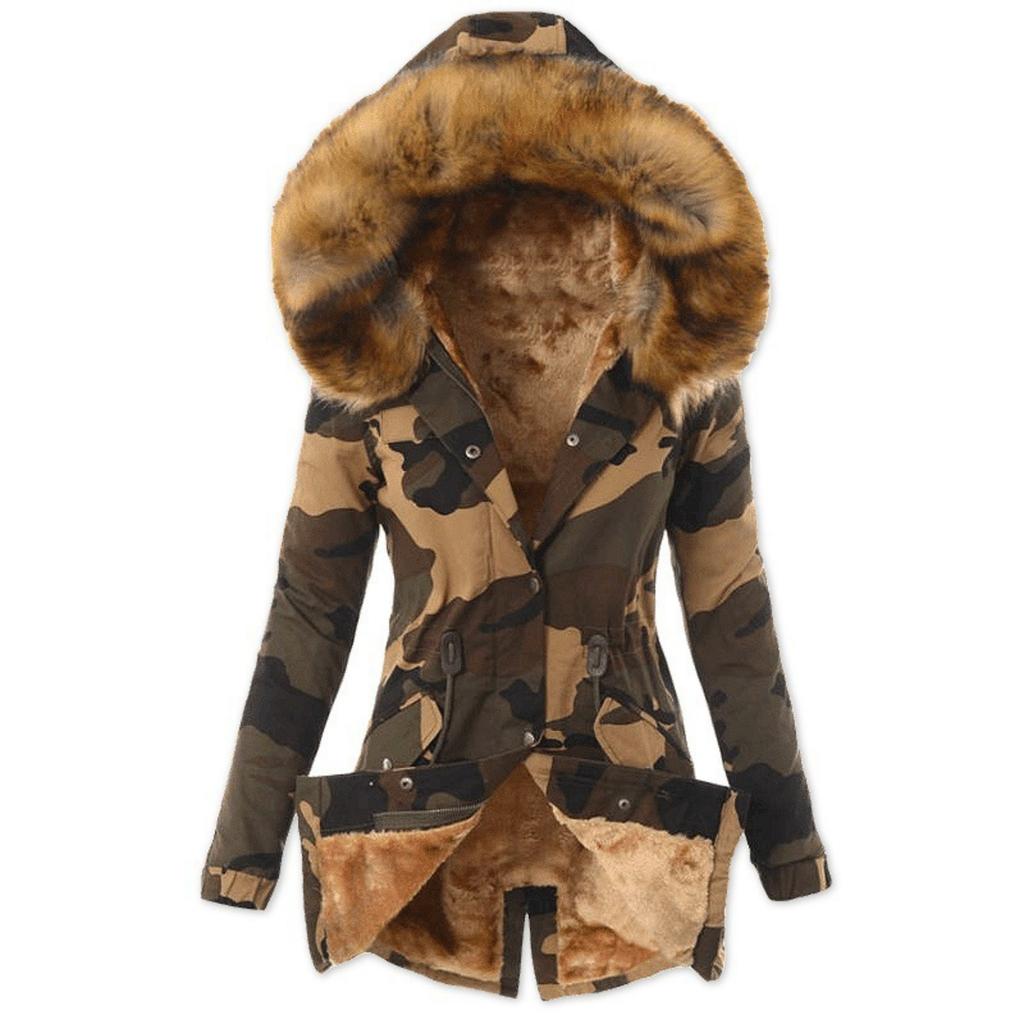 Ladies Coat Womens Winter Warm Thick Long Jacket Hooded Overcoat