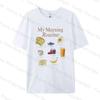 Y2k Aesthetic Breakfast TShirts for Unisex 2026 Summer Oversized Cotton Graphic Tees Cute Foodie Shirt Unisex Fashion Streetwear