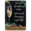 Silver Palate Champagne Vintage Retro Metal Tin Signs Vintage Wall Decor Metal Plaque Poster For Home Club Bar Pub Tavern Coffee