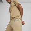 Puma Повседневные брюки с шнуровкой, манжетами и логотипом, мужские, коричневые, 678972-83