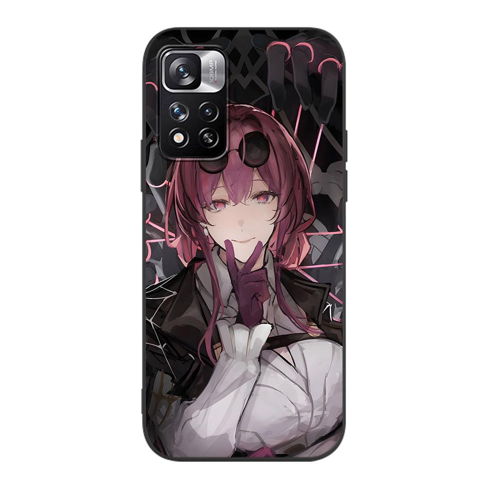 Чехол Honkai Star Rail Kafka для Xiaomi Redmi 10A 10C 9C 12C 9A 9i 10 12 9 Prime 9T K40 Pro Черный Мягкий ТПУ Сумка-чехол для мобильного телефона