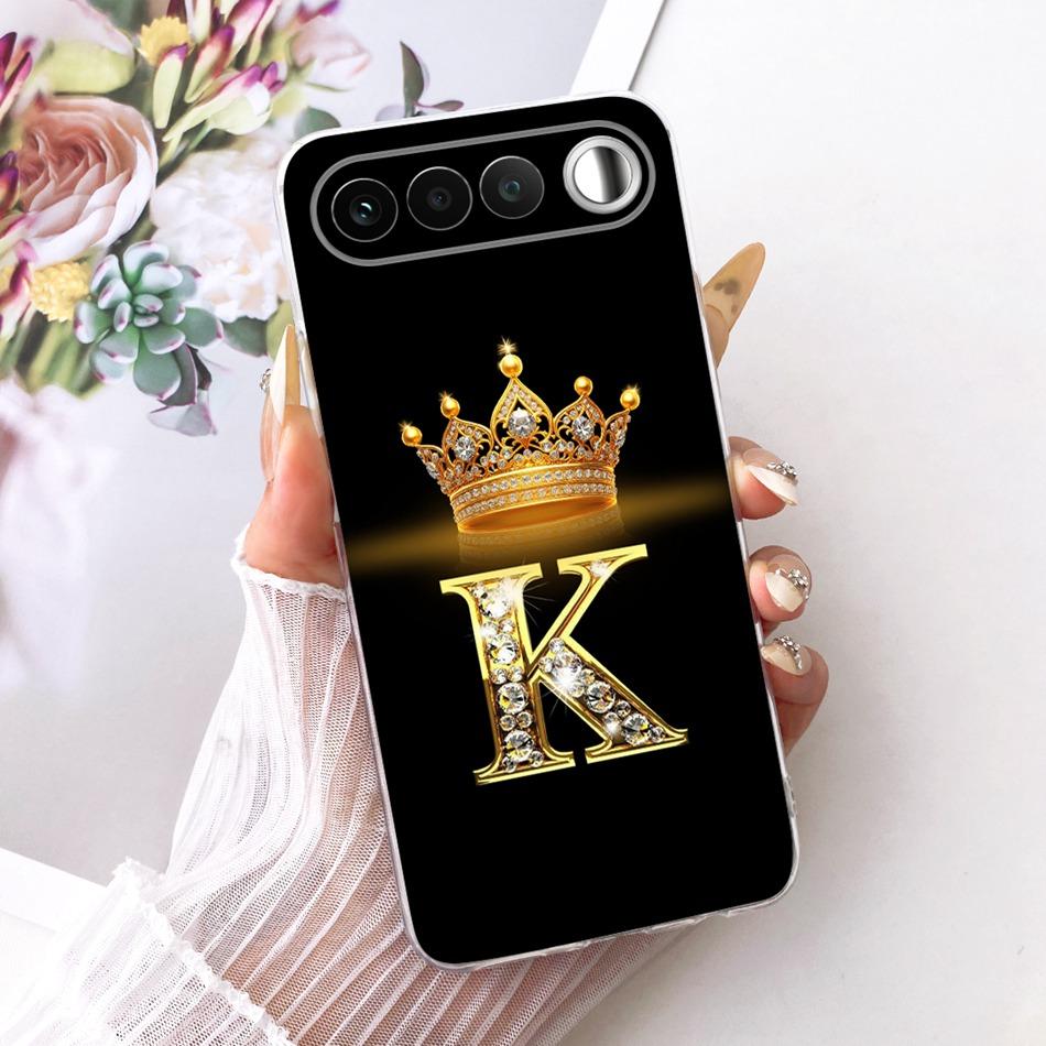 Для Realme 16 RMX5171 2026 Модный чехол для телефона с буквой-короной Для Realme 16 5G Мягкие силиконовые TPU чехлы