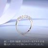 [Takeda Jewelry] Элегантное полуобручальное кольцо с семью муассанитами по 0,56 карата, шириной 2,5 мм, изготовлено из стерлингового серебра 925 пробы, идеально подходит для подарков и A