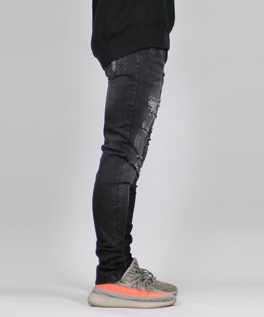 Джинсы Haipeodenim Black Gao с молнией