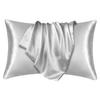 Sugarman Silk Silk Gentle On the Reduces Antibacterial and For Beautiful Hair and Pearl Gray Pillowcase, 100% Silk, Single-Sided, Washable, 43x63cm,