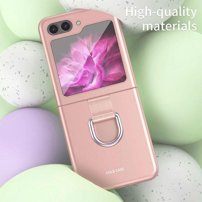 Coque de Protection - BOOLING - pour Samsung Galaxy Z Flip 7 FE - Rigide - Anti-Rayures - Rose