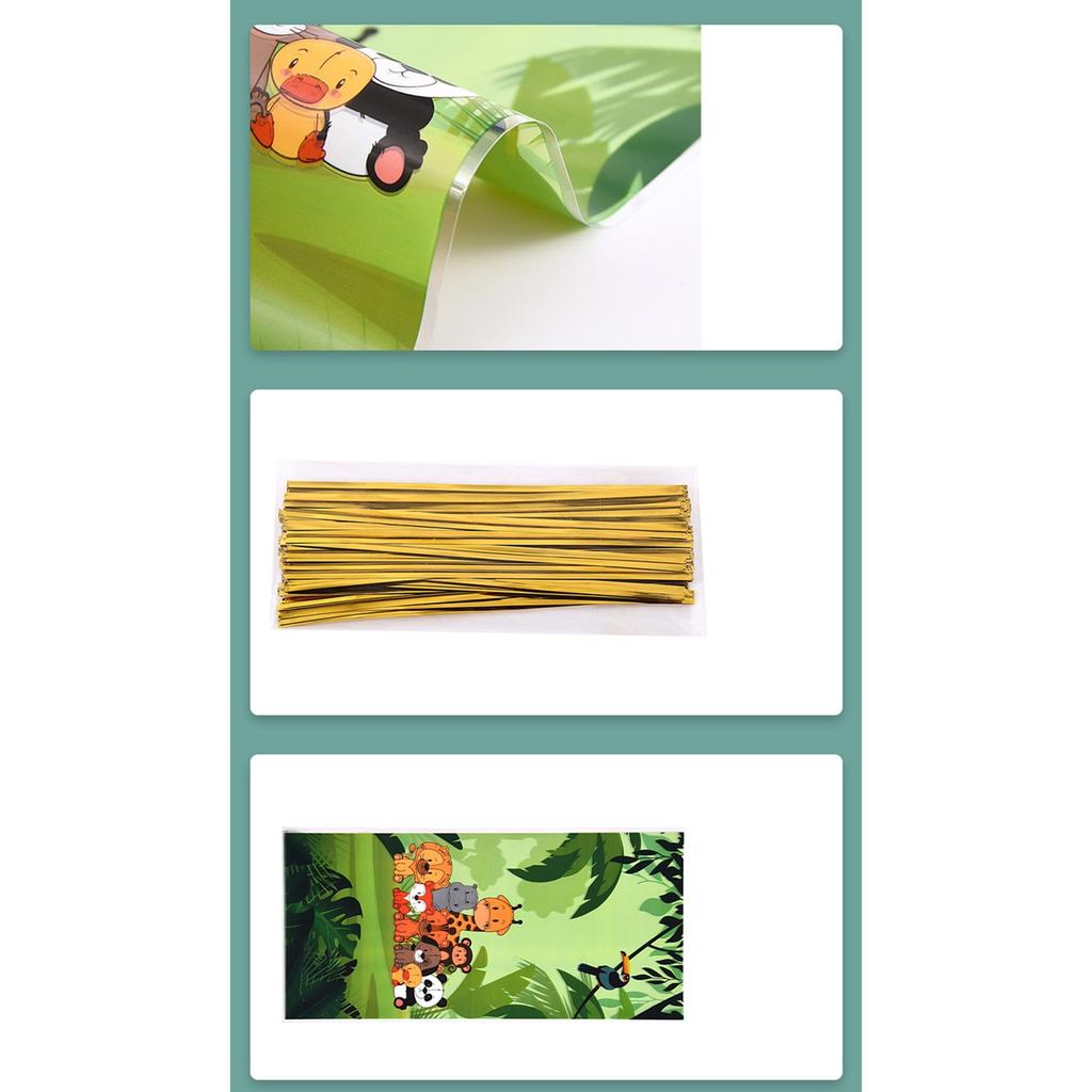 Forest Zoo Pattern Opp Flat Pocket Small Fresh Animal Series