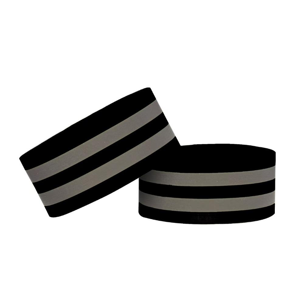8PCS Safety Warning Reflective Bands Adjustable Reflector Tape Convenient Elastic Armband Cycling