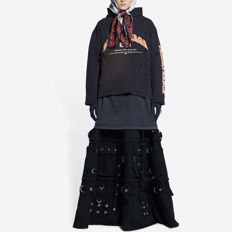 Balenciaga Свитшот Обычный крой Женский Черный 670946TLVJ30107