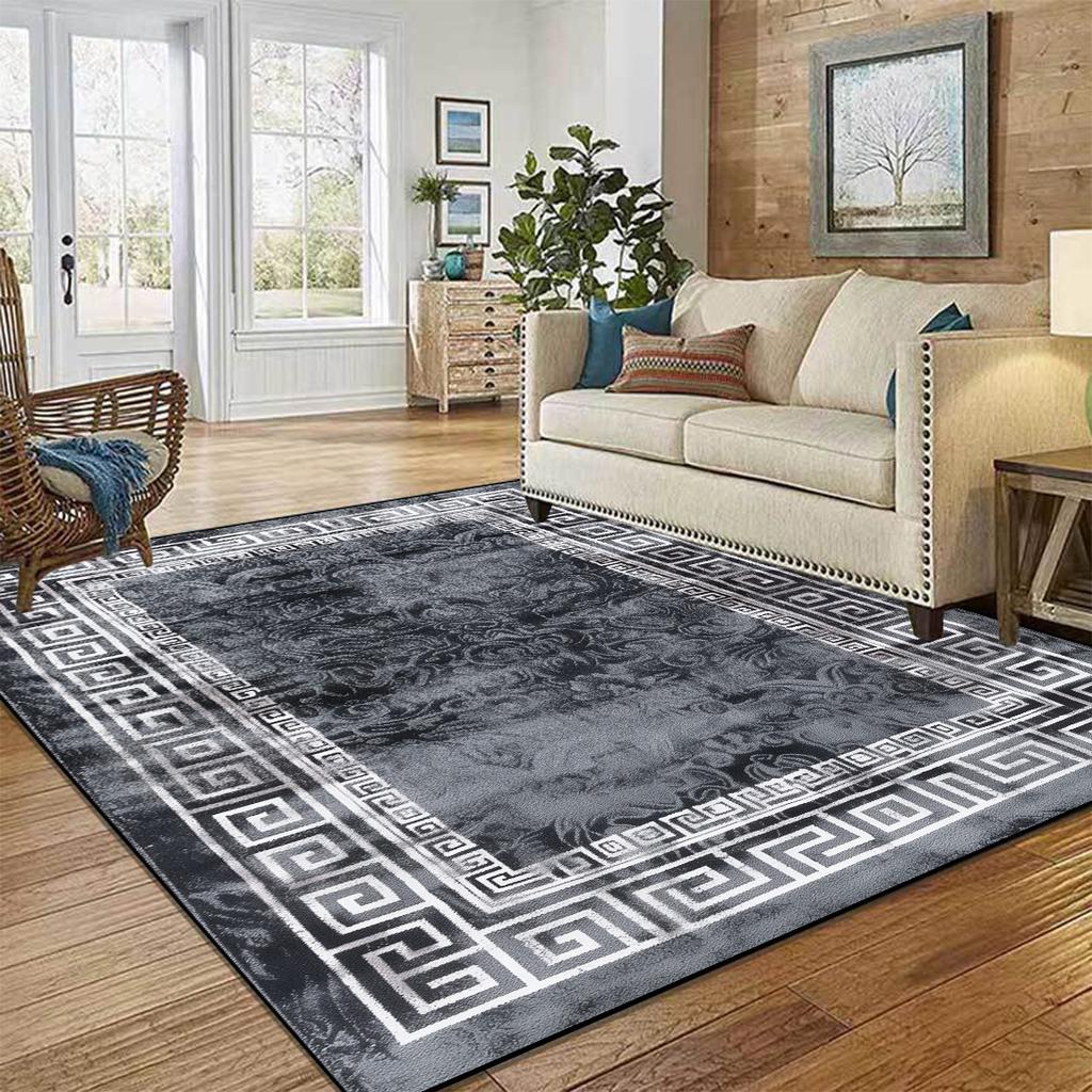 Nordic Luxury High-end Carpets для гостиной, современный домашний декор, большие ковры для спальни, гостиной, моющийся нескользящий напольный коврик