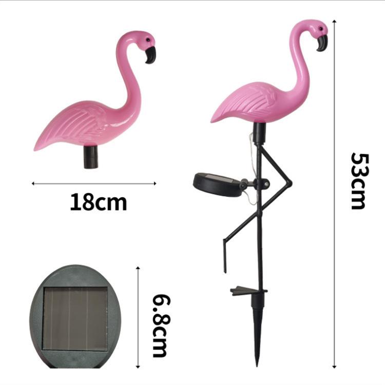 Solar Flamingo Landscape Lights: Waterproof LED Pathway Decor for Outdoor Courtyard & Lawn