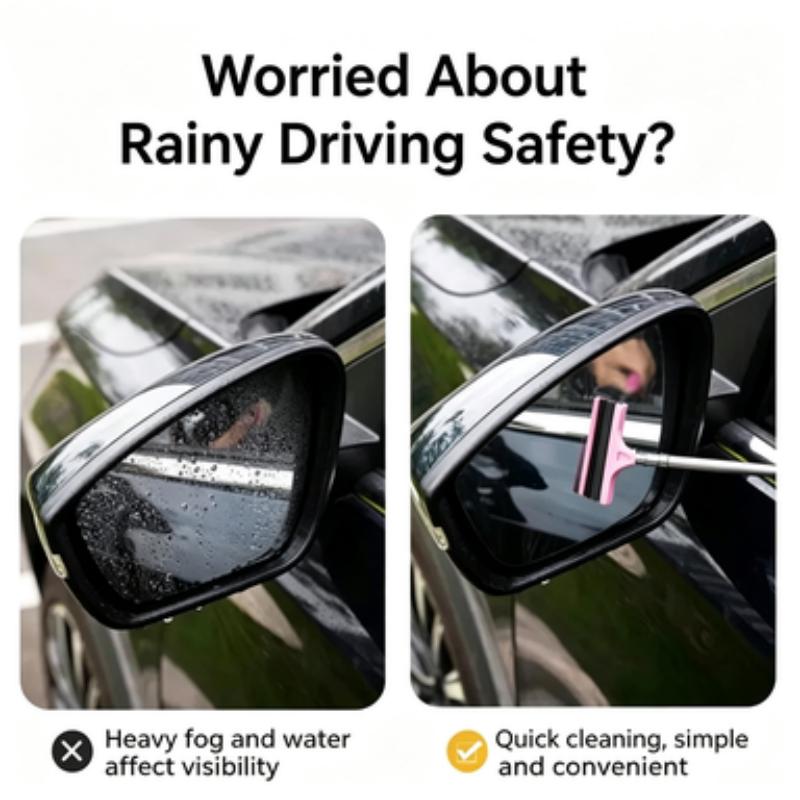 Telescopic Car Wiper, Extendable Metal & Rubber Windshield Wiper for Snow, Dirt, Water Removal