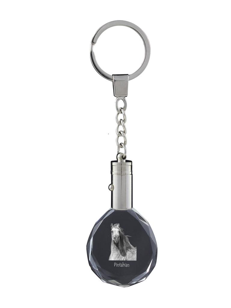 Pintabian - Pendant with a Picture of a Horse, Crystal Key Ring In a Gift Box, Unique Gift by Art-Dog Brand