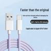 Цветной плетеный кабель для быстрой зарядки iPhone 8/13/14 - 20 Вт USB