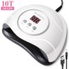 48W USB Powered Nail Lamp, Fast Cure LED Light Therapy Machine, Mini UV Gel Nail Dryer, 10T Portable Manicure Tool