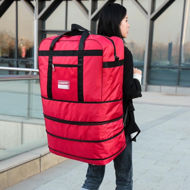 Дорожная сумка, сумка на колесиках, складной чемодан для багажа, многослойная сумка для хранения, дорожная сумка из ткани Оксфорд для переезда