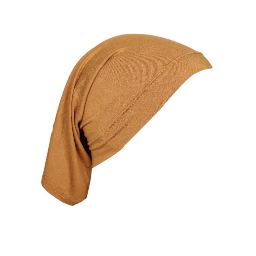 Breathable Mercerized Cotton Scarf with High Elasticity Solid Color Tube Cap MSL09