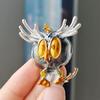 Lovely Owl Enamel Bird Brooches Women Brown Blue Red White Bird Animal Party Casual Brooch Pins Gifts