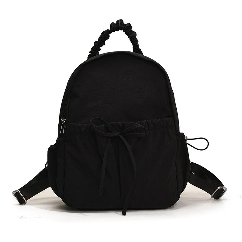 Модная сумка через плечо с бантом, складной рюкзак из нейлоновой ткани, повседневный и универсальный