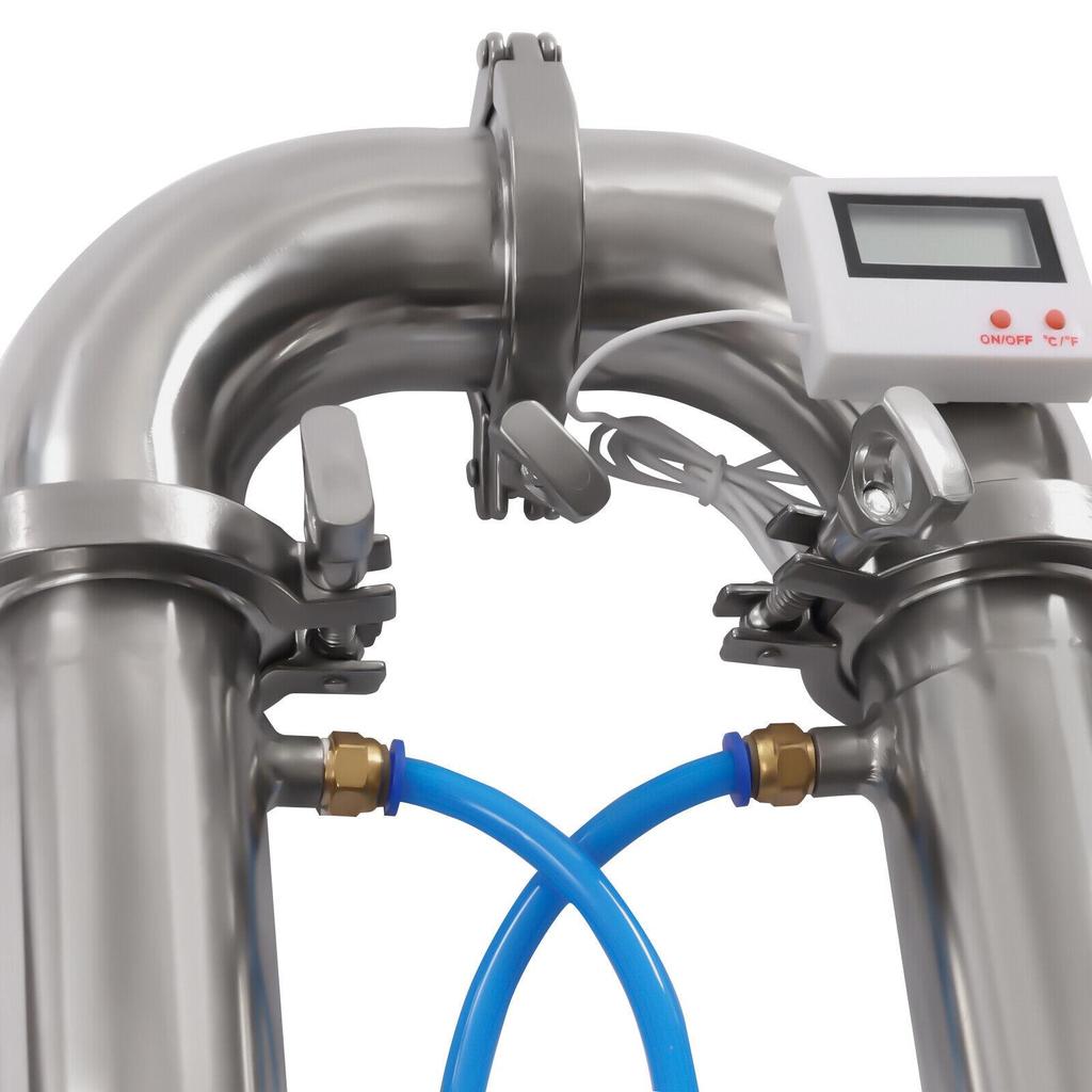 2-дюймовая колонна для перегонки самогона из нержавеющей стали, инструмент для виноделия, трубчатая дистилляционная башня, сетчатое пивоваренное оборудование