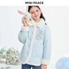 Зимняя куртка с лацканами для девочек MiniPeace