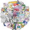 50Pcs/Set Funny Science & Math Art Series 02 Stickers DIY Fashion Waterproof Doodle Decals Stickers