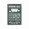 Mfoever Tin BBQ RULES Tin Sign Poster Vintage Wall Posters Metal Sign Decorative Wall Plate Kitchen Plaque Metal Vintage Decor Accessories