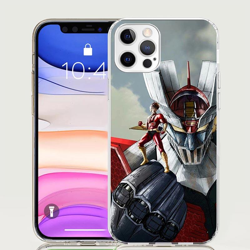 Чехол для телефона Manga Mazinger Z Anime для iphone 17 Air 16 15 14 13 Mini 12 11 Pro Max 16E 7 Plus 8 + SE 2020 Тренд Funda 16 1